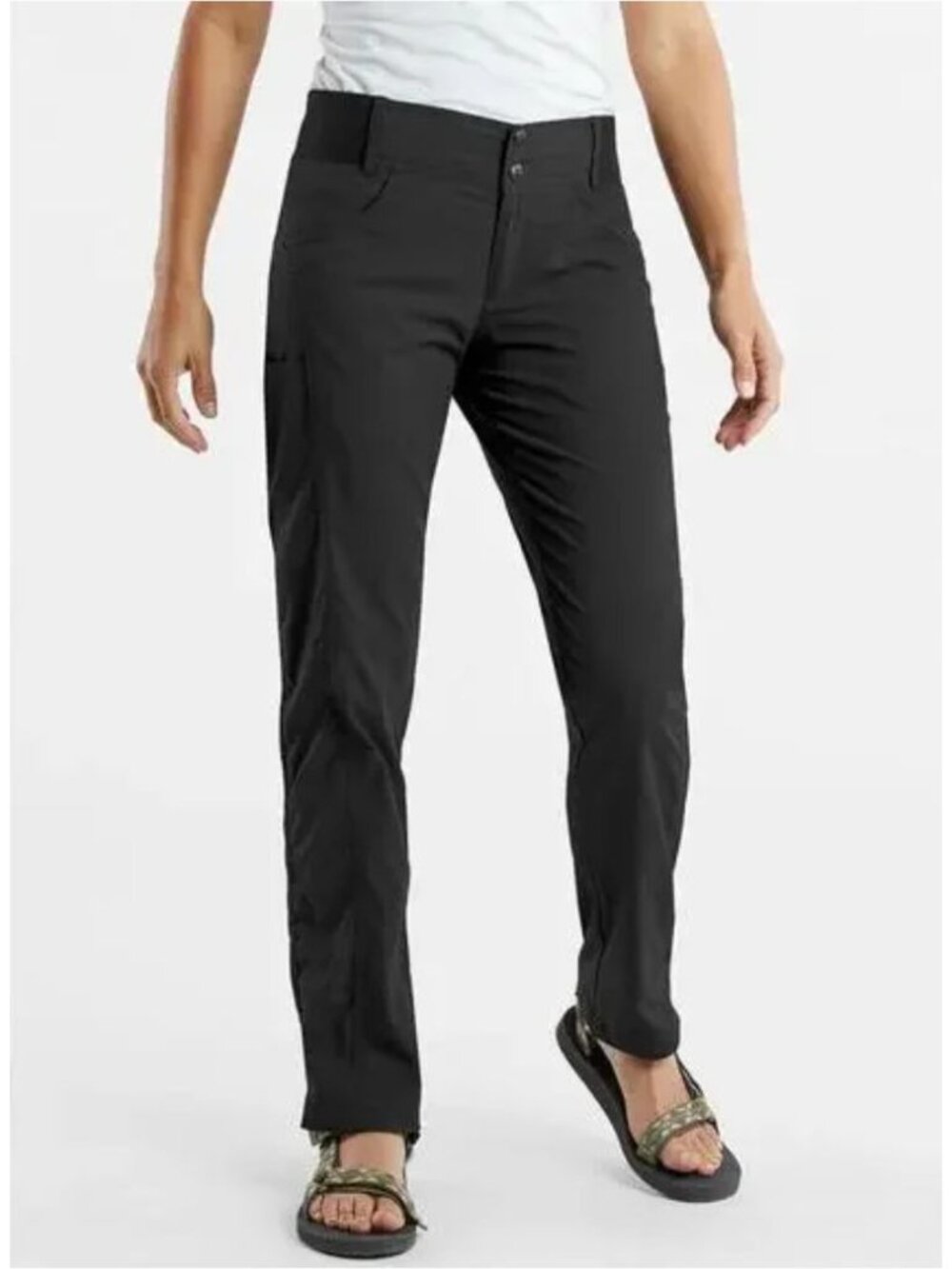 Title Nine Women's 8 Nylon Clamber Pants Green * - Picture 3 of 17